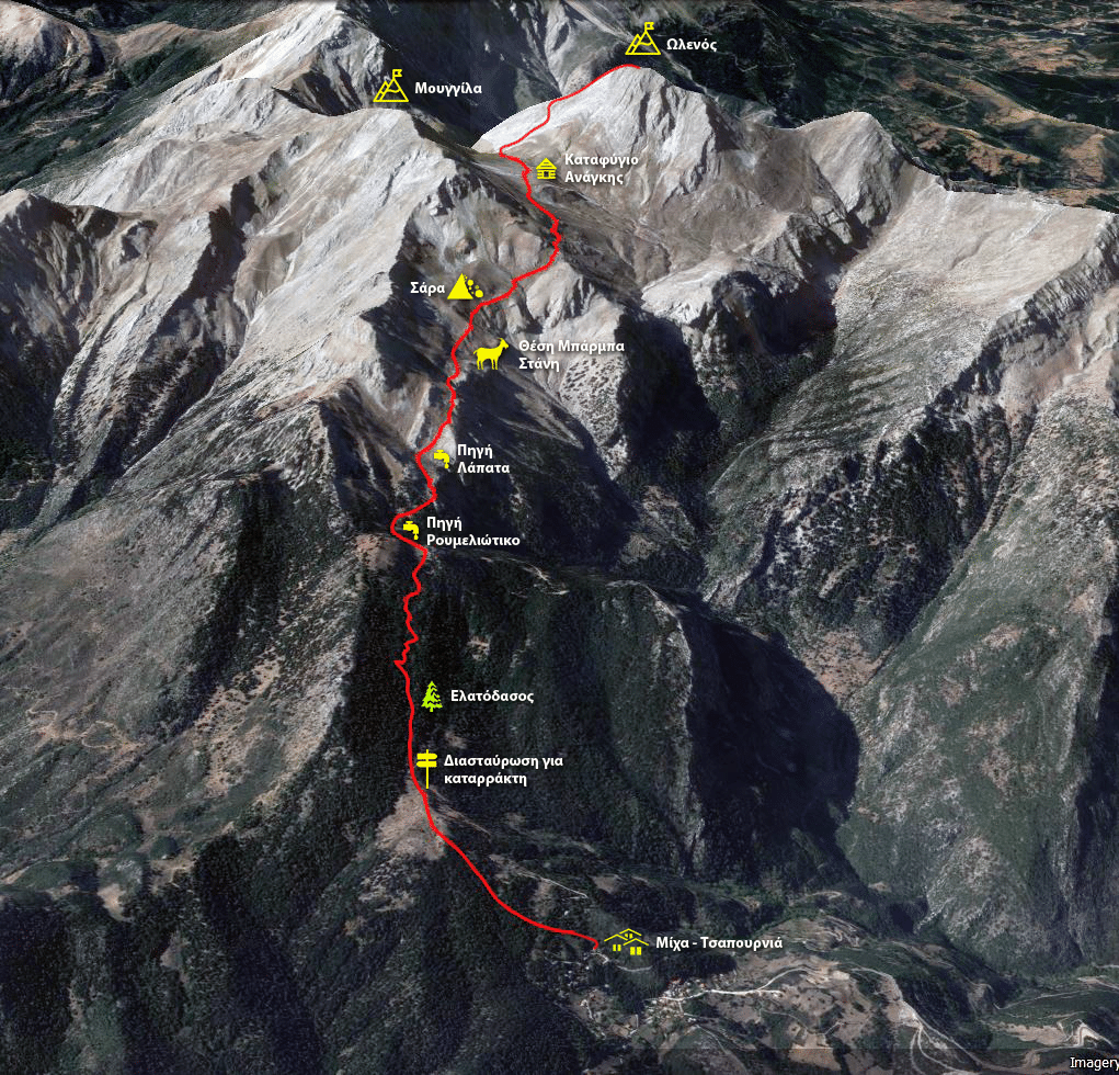 Ερύμανθος : Μίχα Κορυφή Ωλενός
